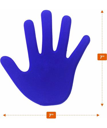 K-Roo Sports Set of 6 Hand-Shaped Floor Markers - Non-Slip Rubber Handprints for Gym, Dance, Karate - Includes Mesh Bag - Buy Online on SooperMarket.com