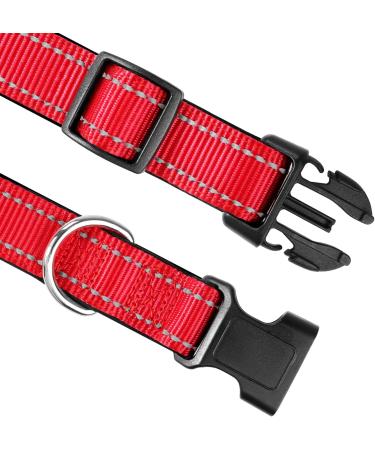 Buy Joytale Reflective Dog Collar for Large & XL Dogs - Red | Durable & Stylish (Pack of 1) - Buy Online on SooperMarket.com