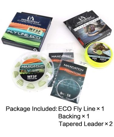 Maxcatch ECO Floating Fly Fishing Line | Weight Forward Design | Welded Loop | Moss Green WF3F-100FT - Buy Online on SooperMarket.com