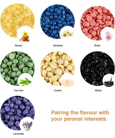 GreenLife 17.6oz/1.10lb/500g Hard Wax Beads Hard Wax Beans Hair Removal Painless Waxing Bean Home wax Kit for Facial Legs Arms Body Bikini Brazilian Pearl Depilatory Hot Waxs for Women and Men (Rose) - Buy Online on SooperMarket.com