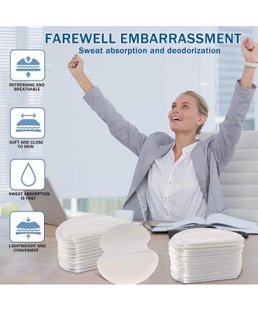 60 Pcs Pure Cotton Armpit Sweat Pads for Women and Men - Disposable, Comfortable, Extra Adhesive - Sweat Absorption - Non Visible - Unflavored - Buy Online on SooperMarket.com