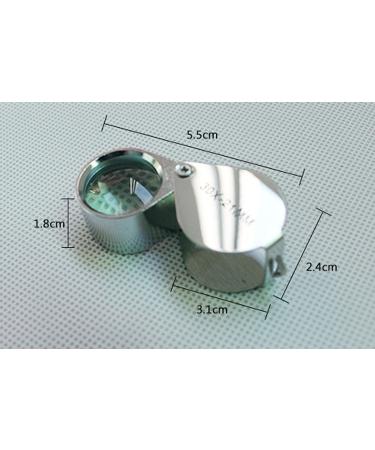 10x Glass Jeweler Loupe Loop Eye Magnifier - Metal Body Silver (10x21mm) - Buy Online on SooperMarket.com