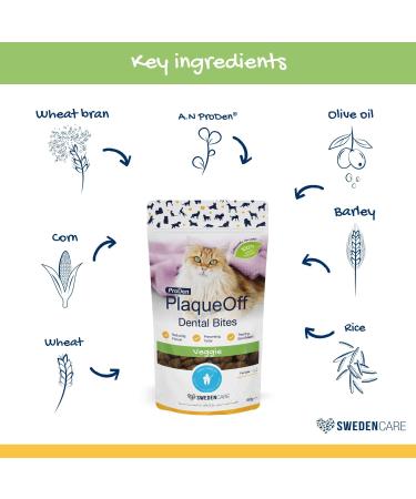 ProDen PlaqueOff Dental Bites Cat 60 g For Cats Bad Breath Plaque Tartar Brown package may vary - Buy Online on SooperMarket.com