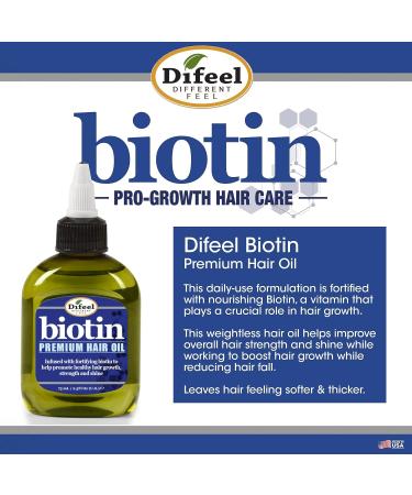 Difeel Biotin Hair Growth Set - Pro-Growth Root Stimulator & Premium Hair Oil 2.5 oz - 2-Piece Gift Set for Hair Growth - Buy Online on SooperMarket.com