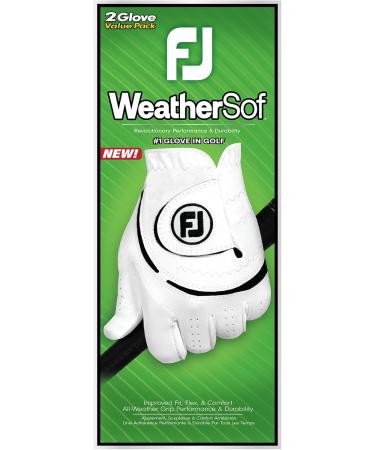 FootJoy Men's Weathersof Golf Gloves 2-Pack - Medium/Large White | Best International Shipping - Buy Online on SooperMarket.com