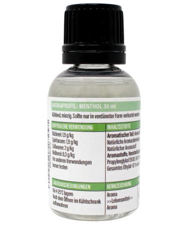 Menthol concentrate 30 ml |Super aroma for the food industry and enthusiasts |Food aroma |Backarianoma |Aroma flops |Slots |For cooking baking & mixing
