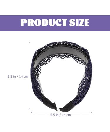 minkissy Lace Hair Hoop - Broadside Lace Headband Floral Lace Headband Gothic Headband Fancy Decor for Women Girls (Black) - Buy Online on SooperMarket.com