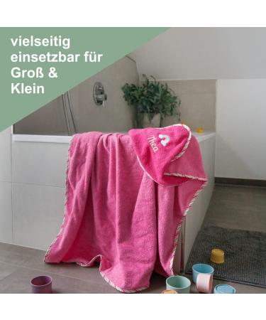 Wolimbo Personalized Hooded Towel for Baby & Children - Yellow 140x140 cm | Custom Name & Motif - Buy Online on SooperMarket.com