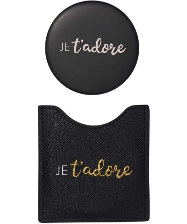 Draeger Mirror Je Tadore | Round Pocket Mirror Perfect Gift for Birthdays & All Occasions | 8.5 cm x 8 cm - Buy Online on SooperMarket.com