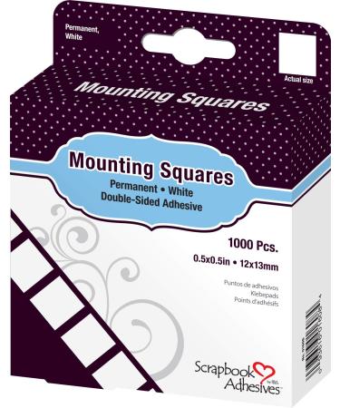 SCRAPBOOK ADHESIVES BY 3L Mounting Squares Permanent, White