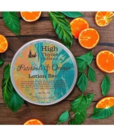 All-Natural Patchouli & Orange Lotion Bar | Waterless Moisturizing Beeswax Lotion for Dry Skin | Eco-Friendly Travel Massage Bar - Buy Online on SooperMarket.com