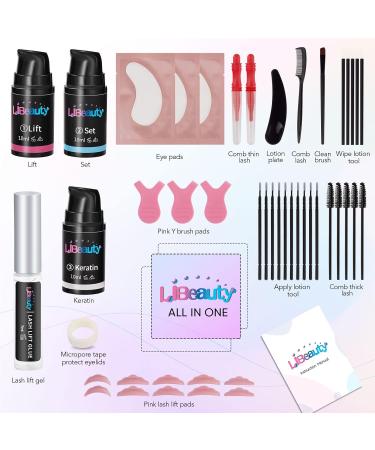 Libeauty Lash Lift Kit Eyelash Lift Kit Eyebrow Lamination 2 in 1 Salon Result Lasts 6 Weeks 10ml Large Capacity Eyelash Perming Kit with Tool for Salon & Home Use With Liquid Glue - Buy Online on SooperMarket.com