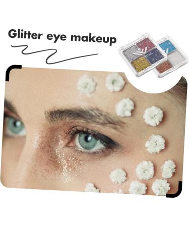 Gogogmee 2pcs Glitter Eye Makeup Sparkle Eyeshadow Eye Shadow Makeup Eyeshadow Palette Makeup Eyeshadow Plate - Buy Online on SooperMarket.com