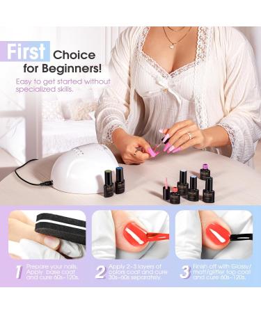 ROSALIND 24PCS Gel Nail Polish Set - 20 Color Fall Winter Gel Polish with Base Coat & Top Coats for Stunning Holiday Nails - Buy Online on SooperMarket.com