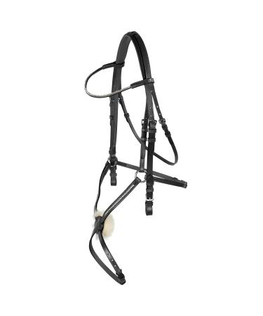 HORZE Valencia Mexican Noseband Black F (F) Warmblood Black