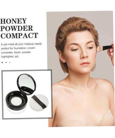 HAPINARY 1 Set makeup foundation highlighter filling Fashion female powder holder powder puff box powder puff with storage mini face powder loose powder face powder jars Compact - Buy Online on SooperMarket.com