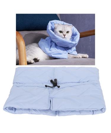Cat Collar Cat Elizabethan Collar Soft Polyester Cat Protective Collar Adjustable Elizabethan Soft Collar Cone for Pets Adult Cats Dogs Puppies S/M (M)