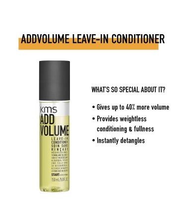 KMS ADDVOLUME Volumizing Leave-In Conditioner 5.0 oz - Lightweight Formula for Added Volume - Buy Online on SooperMarket.com
