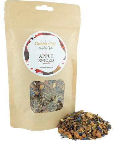 Cheshire Tea Company Premium Apple Spiced - 100g Ethically Sourced Loose Leaf Fruit Infusion Tea Leaves - Buy Online on SooperMarket.com