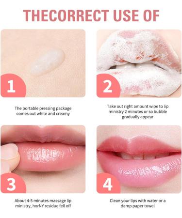 Bubble Lip Mask Bubble Lip Scrub Lip Scrub Exfoliator Moisturizes And Plumps Chapped Lips Easy Exfoliation With Soft Bubbles Fades Lip Lines Black Lip Lip Masks Dry Lips Treatment&Lip Care - Buy Online on SooperMarket.com