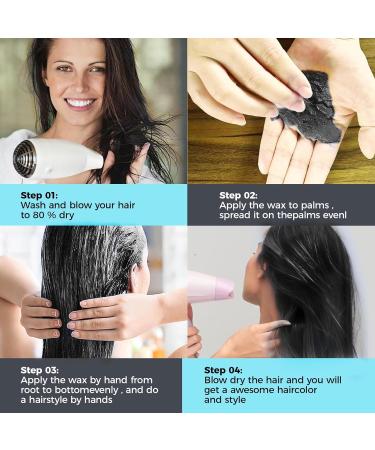 Temporary Hair Color Chalk & Wax for Kids | Fun Birthday & Party Gift | Safe for Girls Ages 4-9 | Cosplay & Holiday Use (Black - Buy Online on SooperMarket.com
