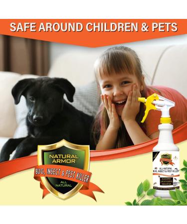 128 oz Natural Bug and Insect Killer for Indoor and Outdoor Use - Flea, Tick, Ant, Spider, Bed Bug, Dust Mite, Roach Control with Trigger Sprayer - 1 Gallon - Buy Online on SooperMarket.com