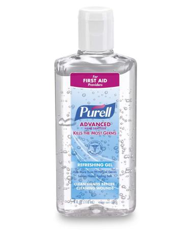 PURELL Advanced Hand Sanitizer 4 fl oz Flip-Cap Bottle - Pack of 24 | First Aid Providers Refreshing Gel - 9651-24 - Buy Online on SooperMarket.com