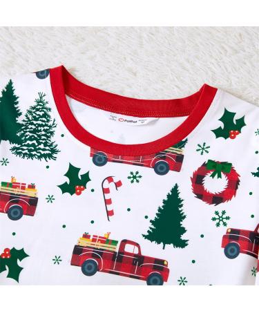 PatPat Family Matching Christmas Pajamas - Xmas Tree & Car Print Set, Baby 3-6 Months, Multi-color - Buy Online on SooperMarket.com