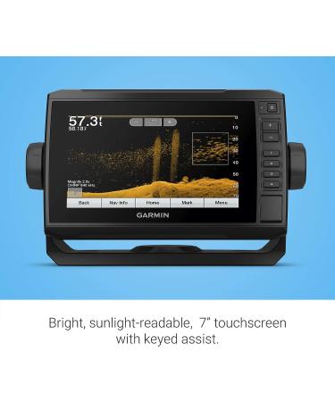 Garmin ECHOMAP UHD 73cv  7" Keyed-Assist Chartplotter with U.S. LakeVu g3 and GT24UHD-TM transducer - Buy Online on SooperMarket.com