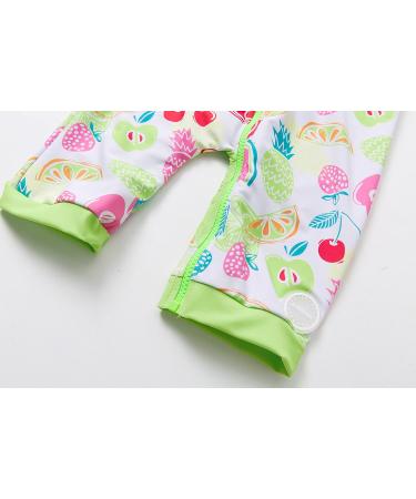 BONVERANO Baby Girls Swimsuit with UPF 50+ Sun Protection - Fruit Print - 9-12 Months - Buy Online on SooperMarket.com