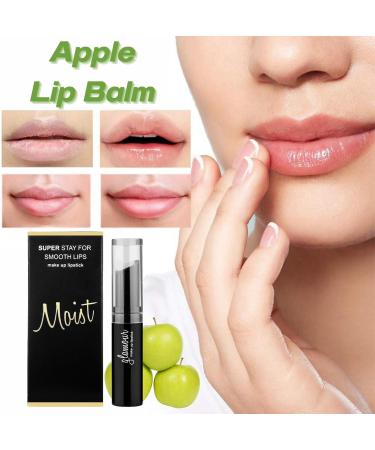TBeautfave Lip Balm Apple Lip Balm Stick Lip Oil Moisturising Lip Mask for 24h Lock Water Moisture Lip Balms Prevent Dry Crack Fade Lip Lines Clear Dead Skin Lipstick Primer - Buy Online on SooperMarket.com