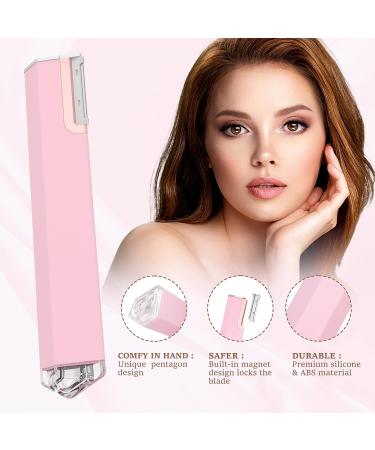PELCAS Electric Dermaplaning Tool Kit - Painless Face Razor for Peach Fuzz Removal - 3 Speeds Exfoliation System with 6 Replaceable Blades for Women - Buy Online on SooperMarket.com