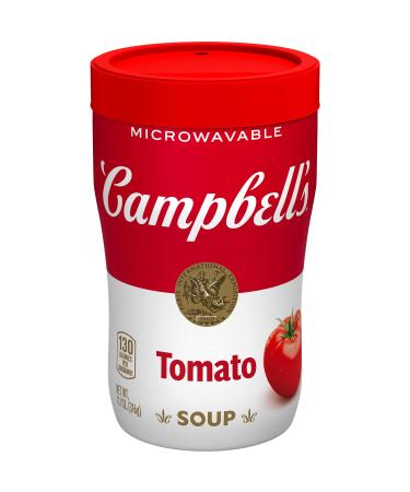 Campbell's Sipping Soup, Classic Tomato Soup, 11.1 Ounce Microwavable Cup (Case Of 8)