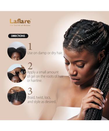 Laflare 1LB Braid Bond Gel - Extreme Hold for Natural & Kids Hair | Vegan & Nourishing | Peach - Bulk Purchase - Buy Online on SooperMarket.com