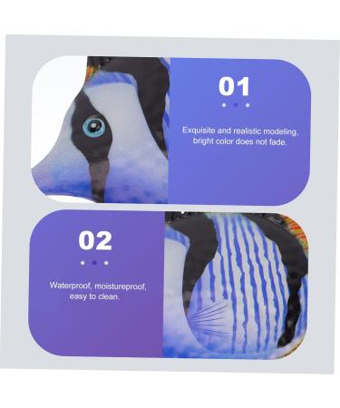 ABOOFAN 1pc Decorative Fish Wall Hanging Ornament Metal Fish Wall Art Wall Hanging Decoration The Fence Iron Purple 26x16.3cm - Buy Online on SooperMarket.com