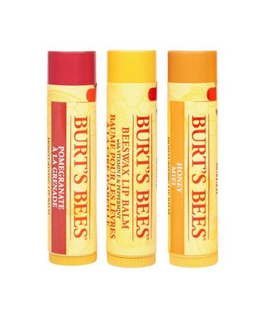 Burts Bees Trio Tin Gift Set - 100% Natural Beeswax & Flavored Lip Balms | International Shipping - Buy Online on SooperMarket.com