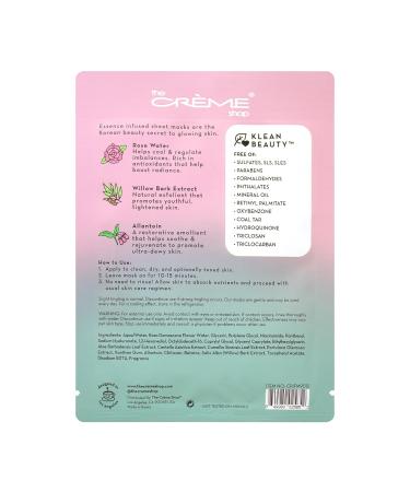 Shop The Cr me Shop Korean Skincare: Advanced Rose Water Face Mask Set - Soothing Daily Essence 5 Pieces for Radiant Skin - Buy Online on SooperMarket.com