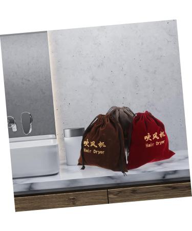 Gogogmee 3 Pcs Hair Dryer Storage Bag Drawstring Storage Bag Portable Hair Dryer Bag Blow Dryer Bag Fabric - Buy Online on SooperMarket.com