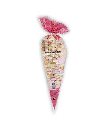 Mr. Mallo Marshmallow Pointed Bag - Colorful Foam Sugar Mix for Birthdays & Parties | Practical Clip Closure | 6x250g Pack - Buy Online on SooperMarket.com