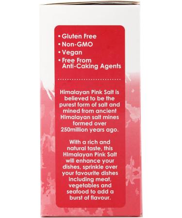 Geo Organics Himalayan Pure Pink Salt Crystals - 100% Natural Salt & Unrefined - Harvested Using Sustainable & Eco Friendly Practices - Contains 84 Minerals (500 Grams (Pack6) Fine Pink Salt) Finely Ground (Pack of 6) - Buy Online on SooperMarket.com