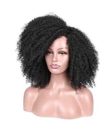 Lady Miranda Afro Short Kinky Synthetic Curly Wigs for Black Women - Natural and Stylish - Buy Online on SooperMarket.com