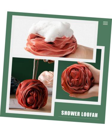 Beavorty Rose Body Scrub Set for Women - 3pcs Flower Bath Scrubs, Loofah Sponge, Exfoliating Balls - Buy Online on SooperMarket.com