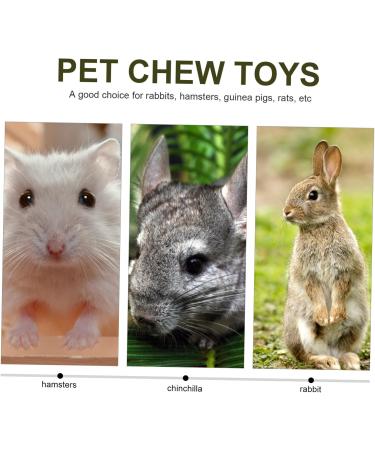 Kisangel Wooden Hamster Chewing Playthings Bunny Treats Oral Biting Playthings - Buy Online on SooperMarket.com