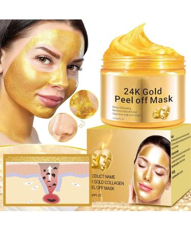 Peel Off Face Masks Gold Face Peel Anti Wrinkle Anti Aging Facial Mask Deep Skin Clean Purifying Acne Reduces Fine Lines & Wrinkles Skin Care Face Lifting Firming Mask - Buy Online on SooperMarket.com
