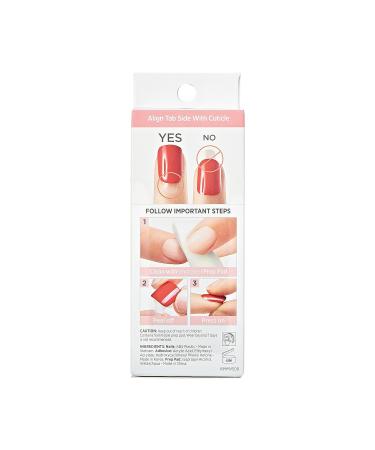 KISS imPRESS No Glue Mani Press On Nails - On My Mind White Almond Shape Medium Size Includes 30 Nails & Accessories - Shop Now Internationally - Buy Online on SooperMarket.com