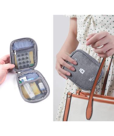 Zimohe 2PCs Waterproof Medicine Storage Bag - Large Capacity Empty Pill Organizer for Home Auto Office Camping & Travel - Gray - Buy Online on SooperMarket.com