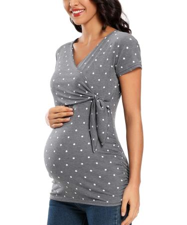 Love2Mi Maternity Breastfeeding Top - Long Sleeve V-Neck XL Floral 45-Short - Buy Online on SooperMarket.com