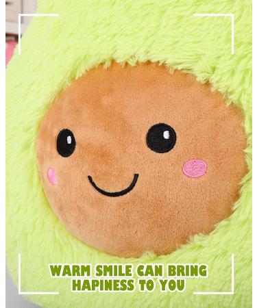 Cute Avocado Plush Toy 11.81 Inches - Soft Fruit Stuffed Cushion Doll for Kids - Bedroom Decoration Gift - Christmas Birthday Valentine - No Legs - Buy Online on SooperMarket.com