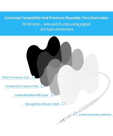 TENS Unit Replacement Pads - 6 Extra Large Butterfly Electrode Pads - Buy Online on SooperMarket.com
