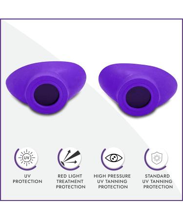Super Sunnies Slim Flex UV Eye Protection FDA Compliant Individual Tanning Goggles Eyeshields (Purple) - Buy Online on SooperMarket.com
